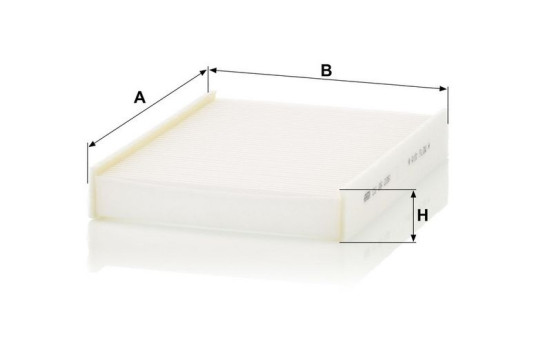 Filtre, air de l'habitacle CU 26 006 Mann, Image 4