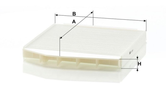 Filtre, air de l'habitacle CU 2855/1 Mann, Image 3