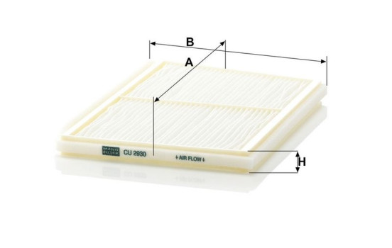 Filtre, air de l'habitacle CU 2930 MANN-FILTER, Image 3