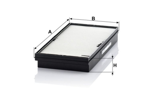Filtre, air de l'habitacle CU 3350 Mann, Image 3