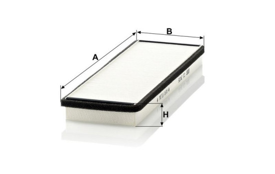 Filtre, air de l'habitacle CU 3435 Mann, Image 3