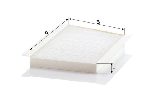 Filtre, air de l'habitacle CU 3461/1 Mann, Image 3