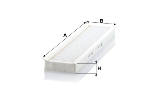 Filtre, air de l'habitacle CU 4624 Mann, Image 3