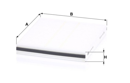 Filtre, air de l'habitacle CU22003 Mann, Image 3