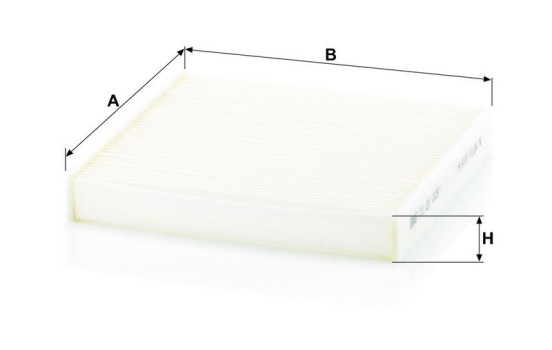 Filtre, air de l'habitacle CU22029 Mann, Image 3