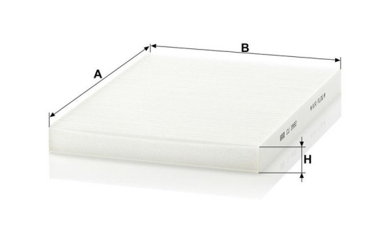 Filtre, air de l'habitacle CU2882 Mann, Image 3
