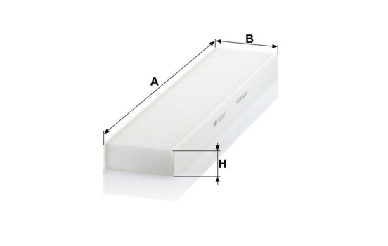 Filtre, air de l'habitacle CU5141 Mann, Image 3