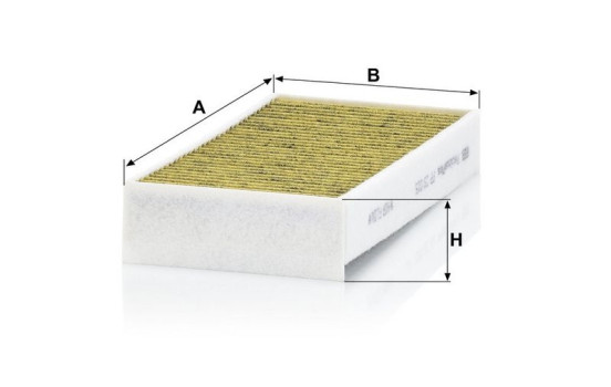 Filtre, air de l'habitacle FreciousPlus FP 23 015-2 Mann, Image 3