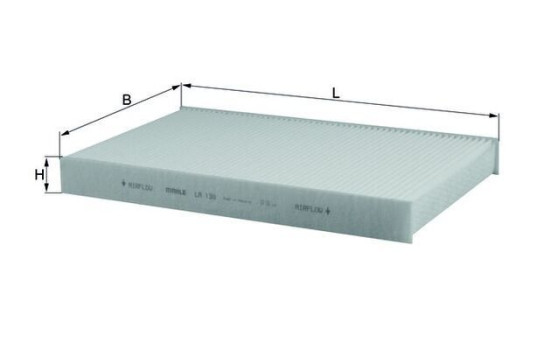 Filtre, air de l'habitacle LA 138 Mahle, Image 2