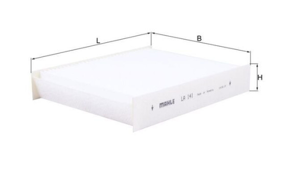 Filtre, air de l'habitacle LA 141 Mahle