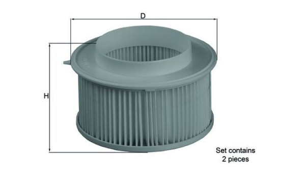 Filtre, air de l'habitacle LA 15/S Mahle