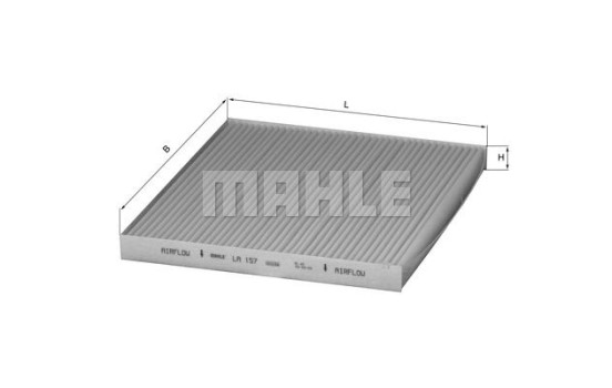 Filtre, air de l'habitacle LA 157 Mahle