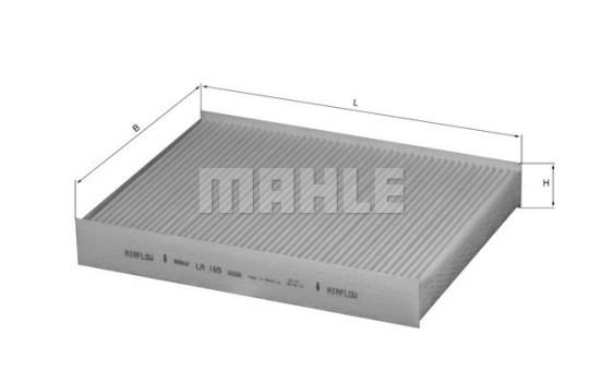 Filtre, air de l'habitacle LA 169 Mahle