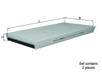 Filtre, air de l'habitacle LA 173/S Mahle