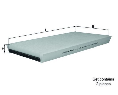 Filtre, air de l'habitacle LA 173/S Mahle