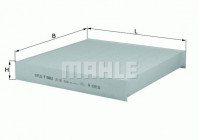 Filtre, air de l'habitacle LA 184 Mahle