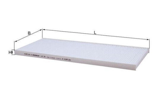 Filtre, air de l'habitacle LA 34 Mahle, Image 2