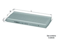Filtre, air de l'habitacle LA 349/S Mahle