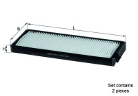 Filtre, air de l'habitacle LA 377/S Mahle