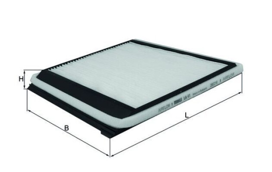 Filtre, air de l'habitacle LA 41 Mahle, Image 2
