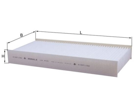 Filtre, air de l'habitacle LA 410 Mahle, Image 2