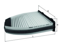 Filtre, air de l'habitacle LA 413 Mahle