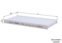 Filtre, air de l'habitacle LA 444/S Mahle