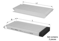 Filtre, air de l'habitacle LA 450/S Mahle