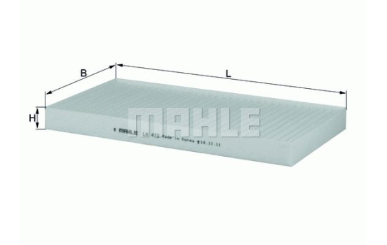 Filtre, air de l'habitacle LA 473 Mahle