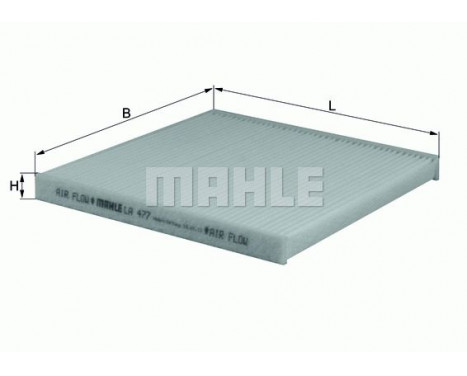 Filtre, air de l'habitacle LA 477 Mahle