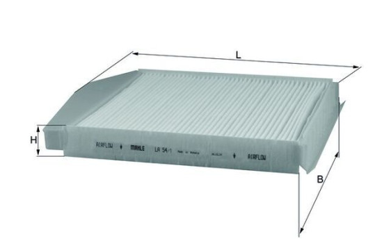 Filtre, air de l'habitacle LA 54/1 Mahle