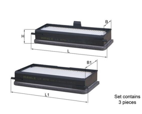 Filtre, air de l'habitacle LA 679/S Mahle