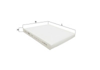 Filtre, air de l'habitacle LA 813 Mahle