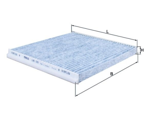 Filtre, air de l'habitacle LAK 109 Mahle