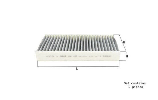 Filtre, air de l'habitacle LAK 1156/S Mahle