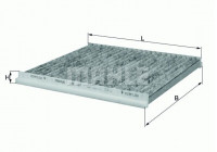 Filtre, air de l'habitacle LAK 131 Mahle