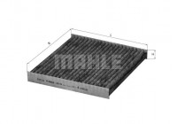 Filtre, air de l'habitacle LAK 158 Mahle