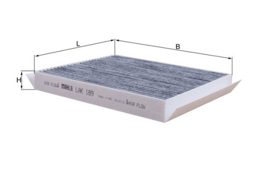Filtre, air de l'habitacle LAK 189 Mahle, Image 2