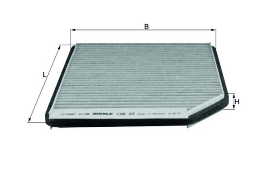 Filtre, air de l'habitacle LAK 23 Mahle