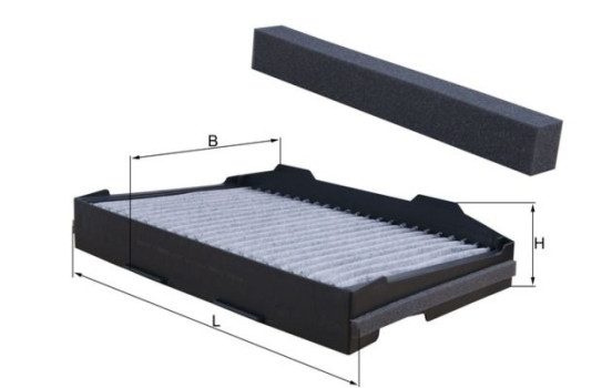 Filtre, air de l'habitacle LAK 255 Mahle, Image 2