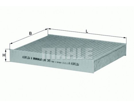 Filtre, air de l'habitacle LAK 345 Mahle