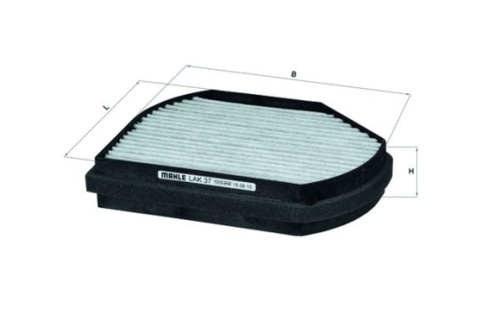 Filtre, air de l'habitacle LAK 37 Mahle, Image 2