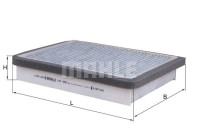 Filtre, air de l'habitacle LAK 658 Mahle