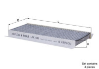 Filtre, air de l'habitacle LAK 848/S Mahle