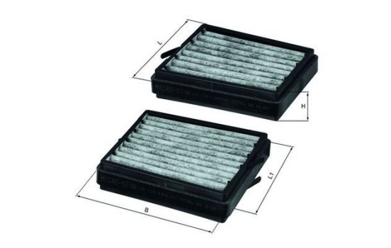 Filtre, air de l'habitacle LKK 116/S Mahle