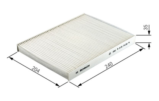 Filtre, air de l'habitacle M2004 Bosch, Image 9