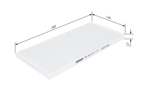 Filtre, air de l'habitacle M2019 Bosch, Image 5