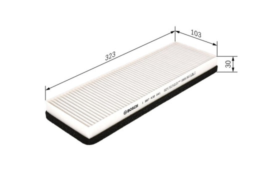 Filtre, air de l'habitacle M2041 Bosch, Image 5