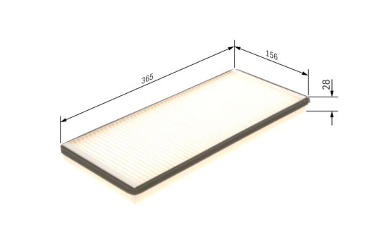 Filtre, air de l'habitacle M2043 Bosch, Image 9
