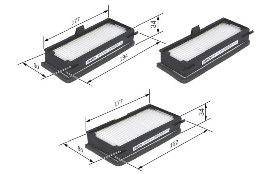 Filtre, air de l'habitacle M2060 Bosch, Image 8